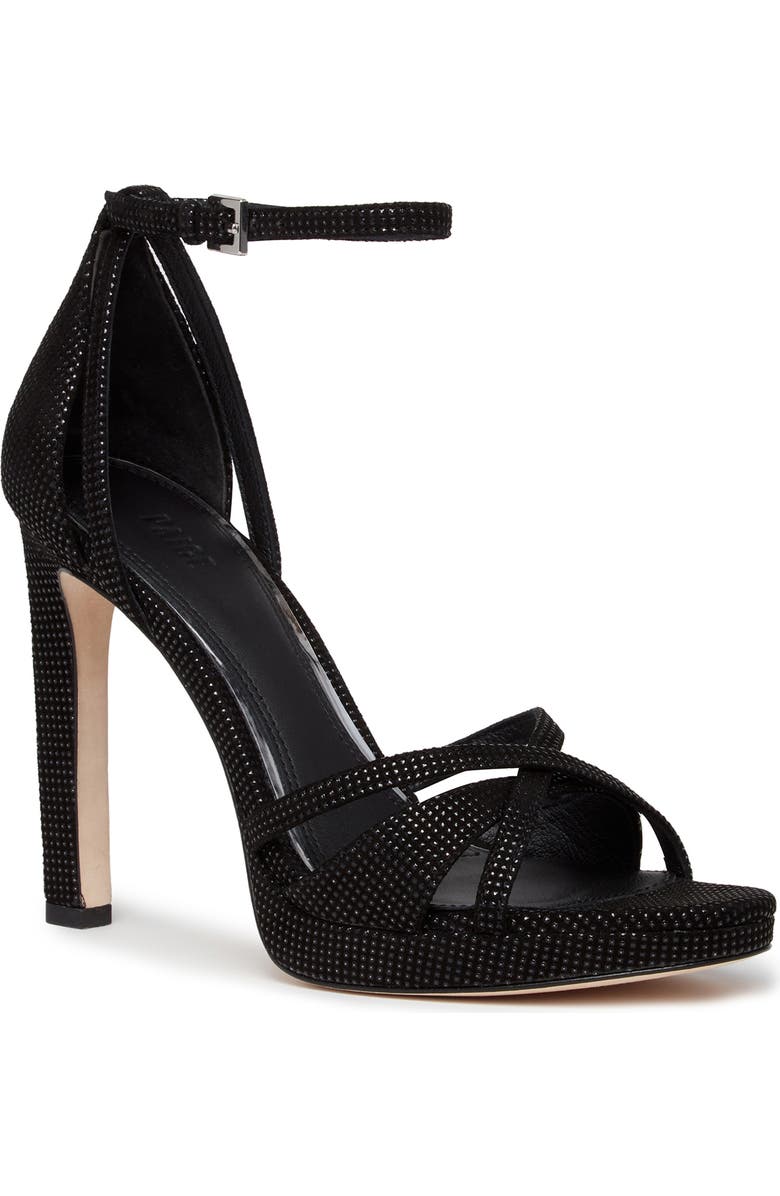 PAIGE Violet Ankle Strap Platform Sandal, Main, color, Black