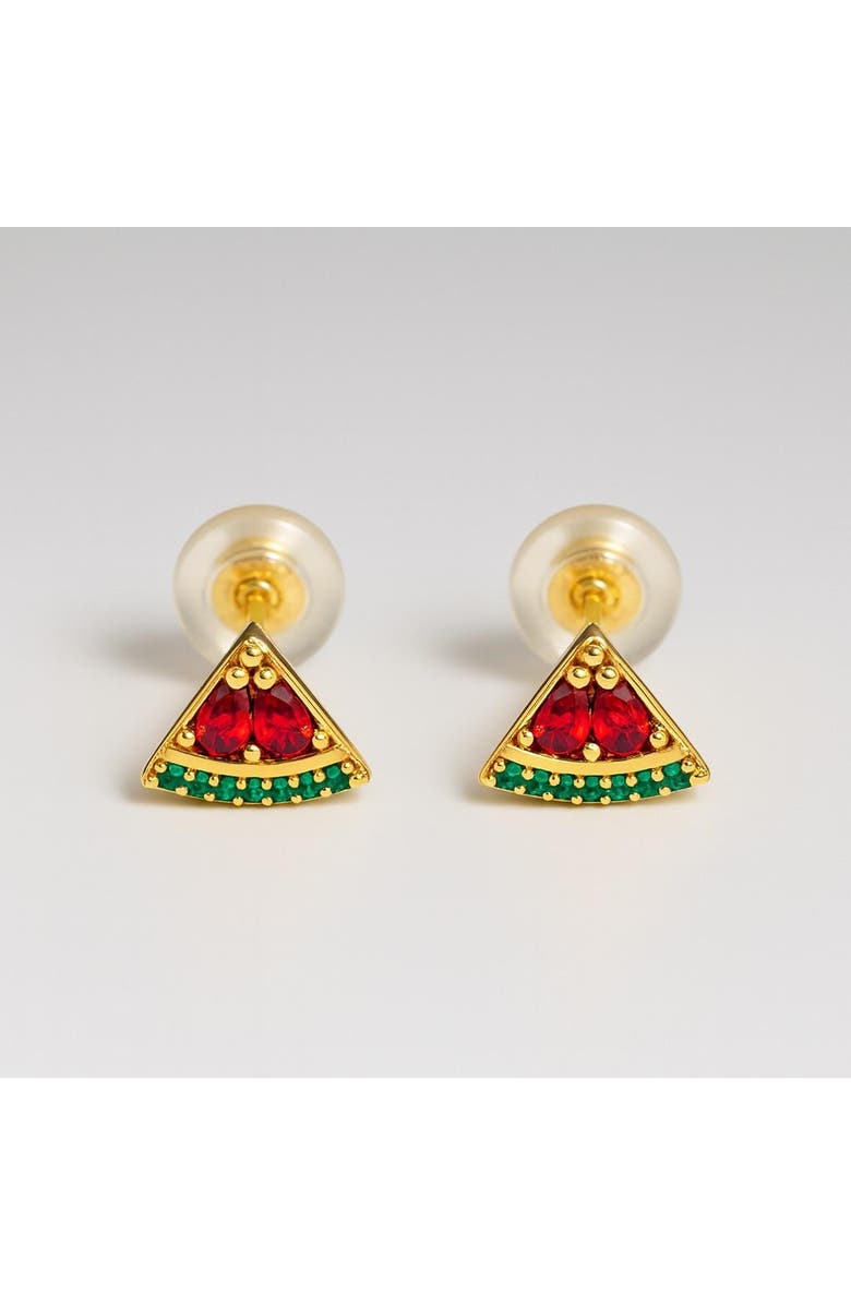 Ivy & Pearl Co. The Rafah Heirloom Petite Studs, Main, color, Gold