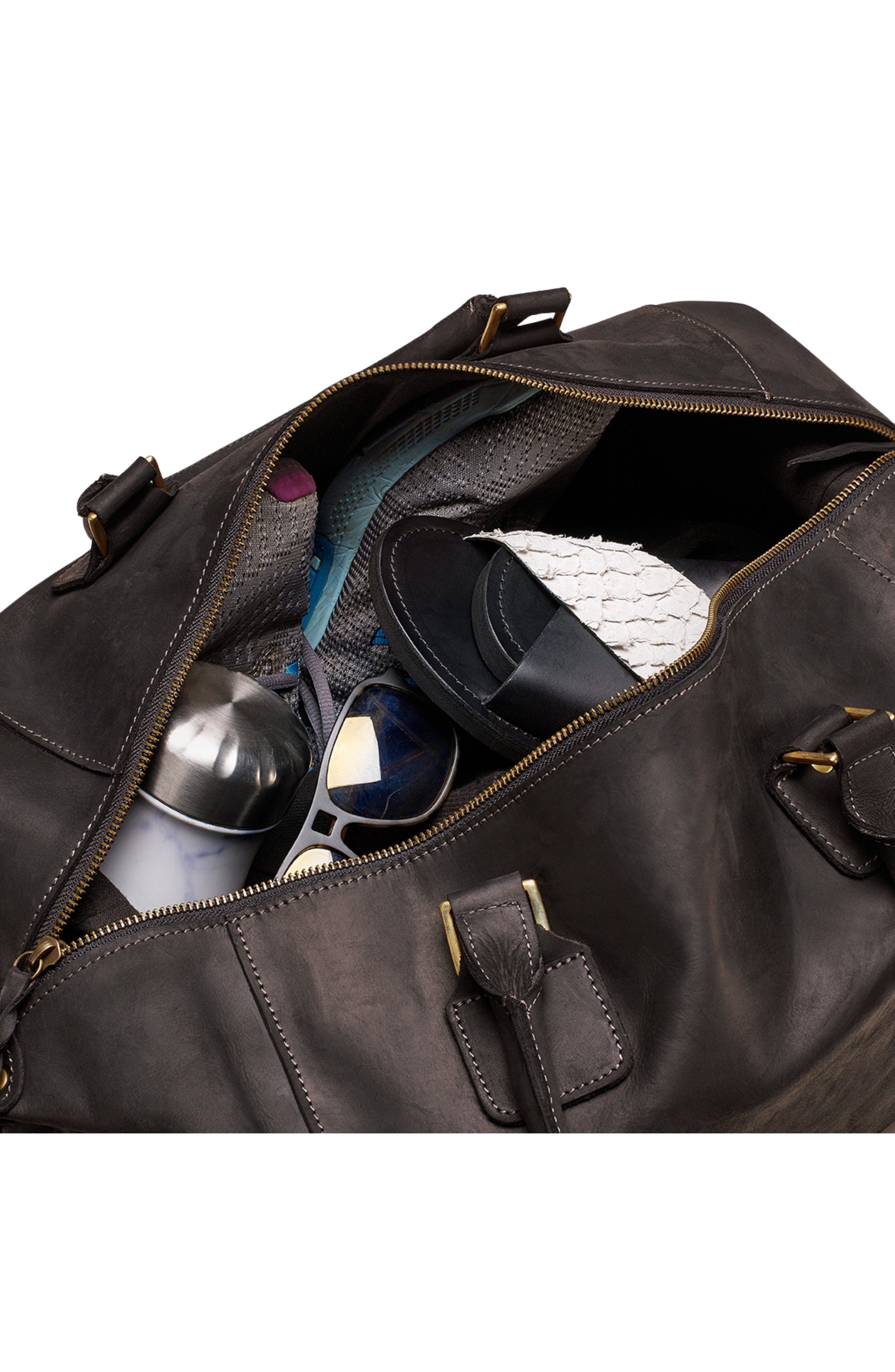 Sarep + Rose The Oakley Travel Weekend Bag, Alternate, color, Black Nubuck