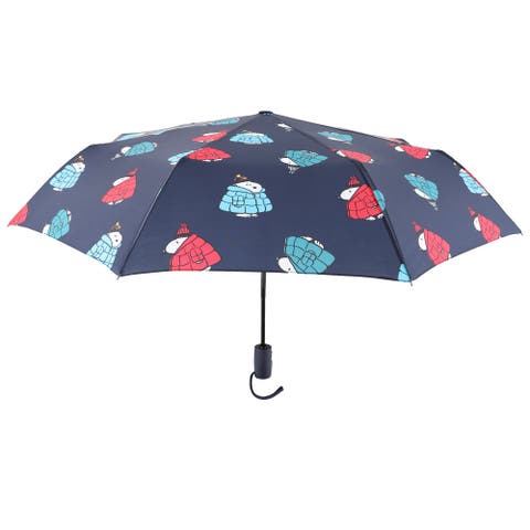 Snoopy Puffer Jacket All Over Print Auto Open and Close Umbrella
