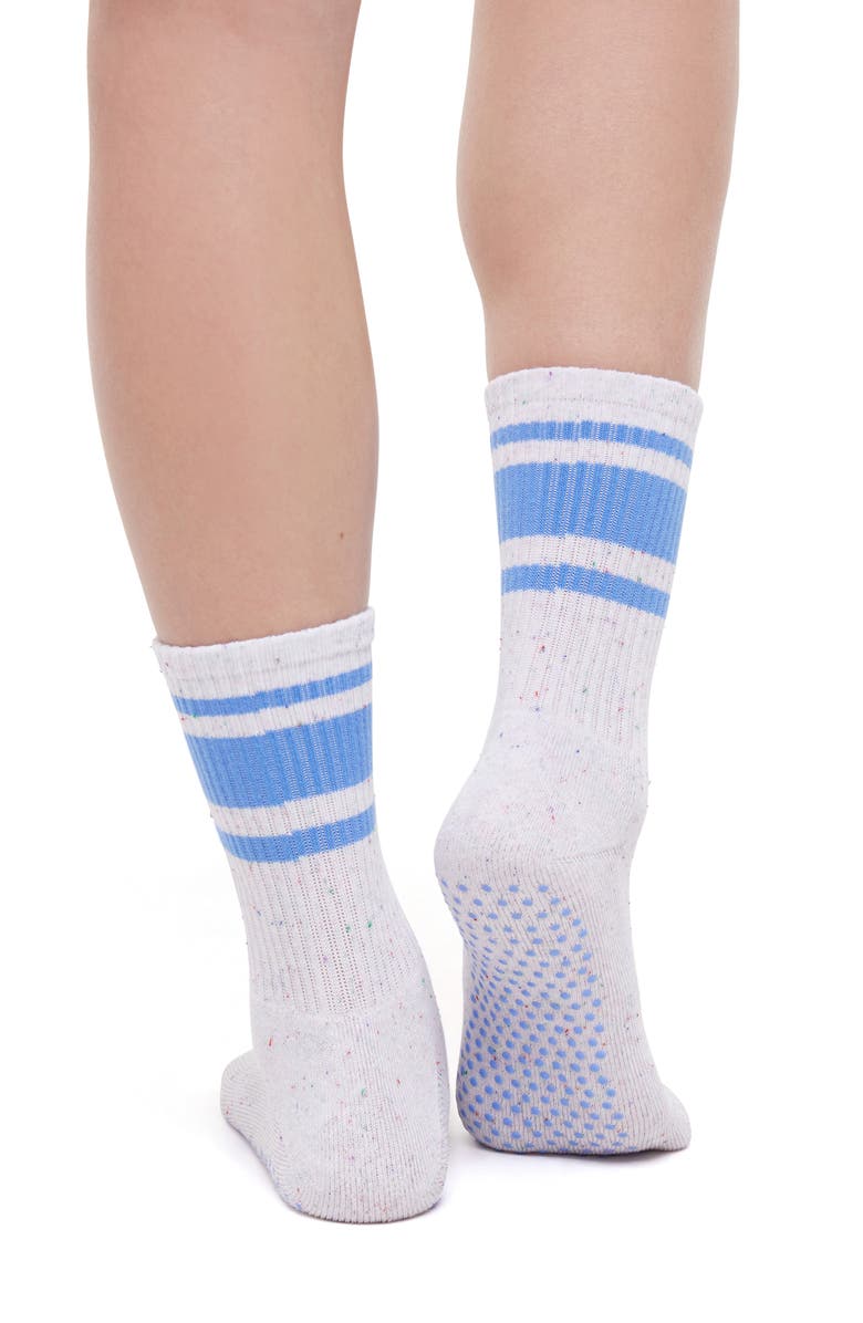 BALANCE COLLECTION Nadine Sweatshirt, Shorts & Socks Set, Alternate, color, Serenity/Black/White