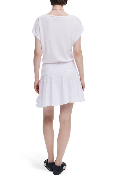 Desigual Combined Short Dress In White