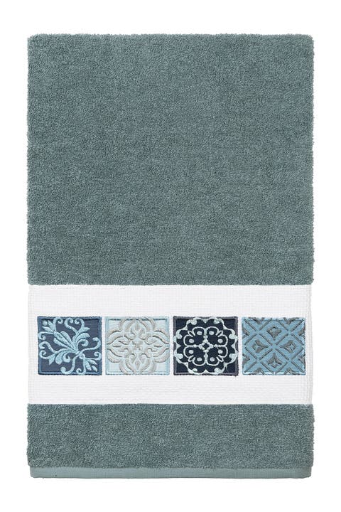 Vivian Embellished Bath Towel - Teal