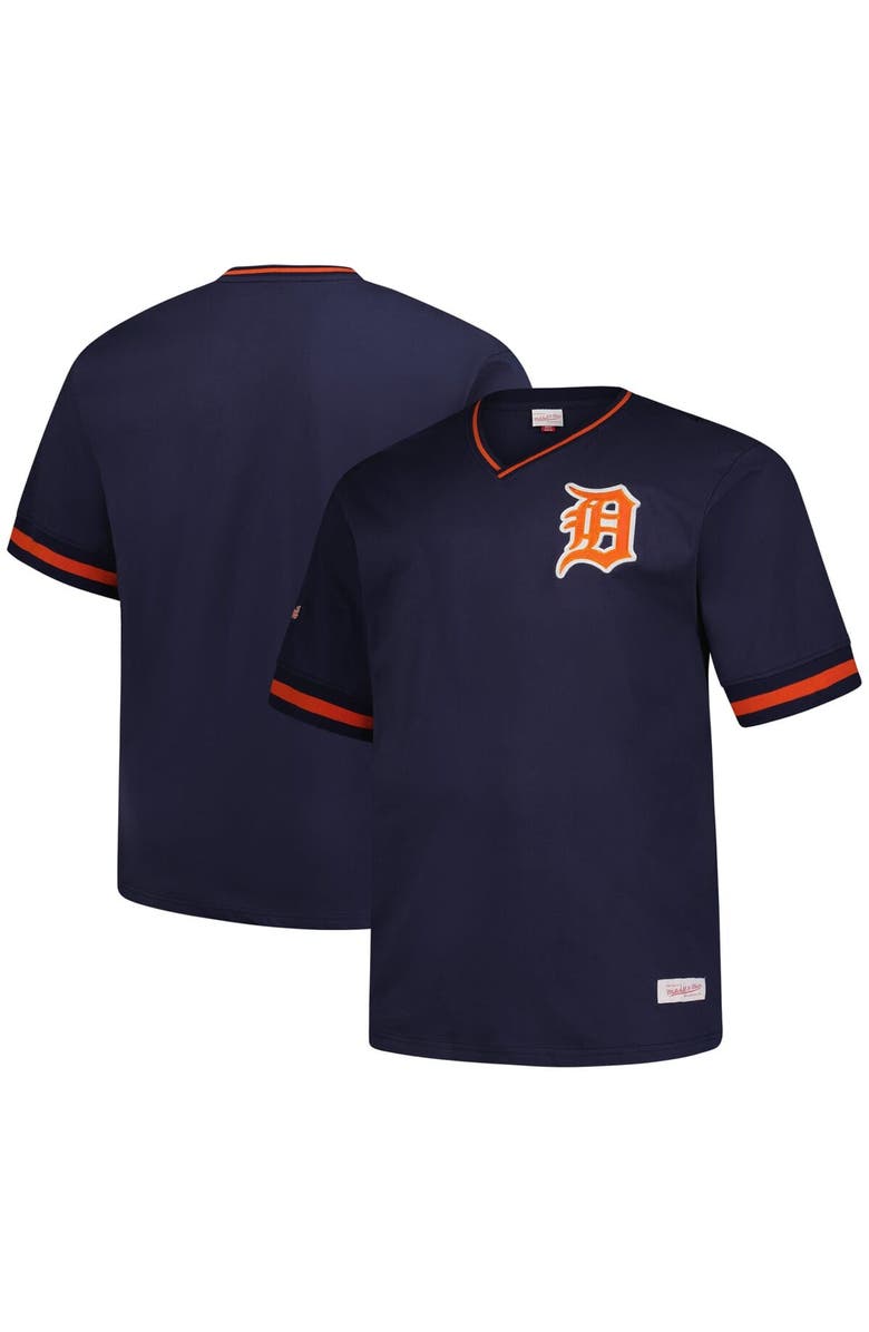 Mitchell & Ness Men's Mitchell & Ness Navy Detroit Tigers Big & Tall V-Neck T-Shirt, Main, color, 