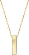 Bony Levy 14K Yellow Gold Bar Pendant Necklace
