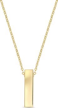 Bony Levy 14K Yellow Gold Bar Pendant Necklace