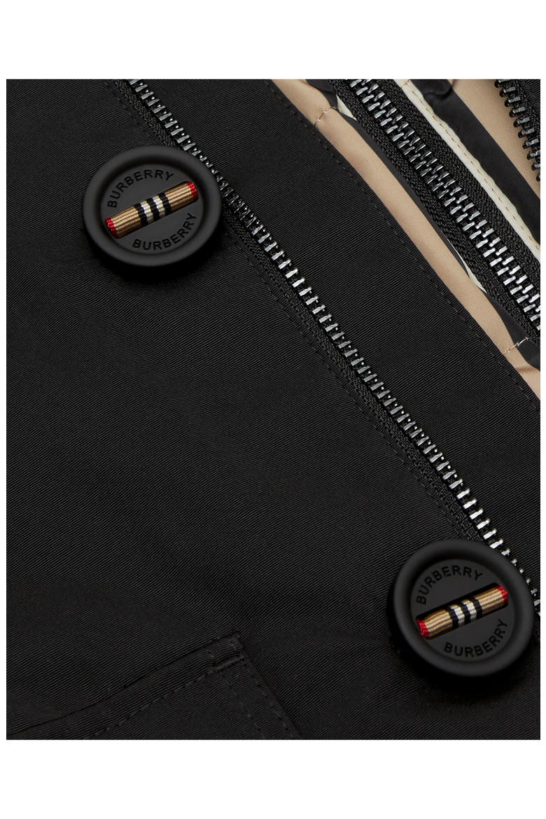 Rowan Hooded Coat with Detachable Icon Stripe Down Puffer Liner, Alternate, color, BLACK
