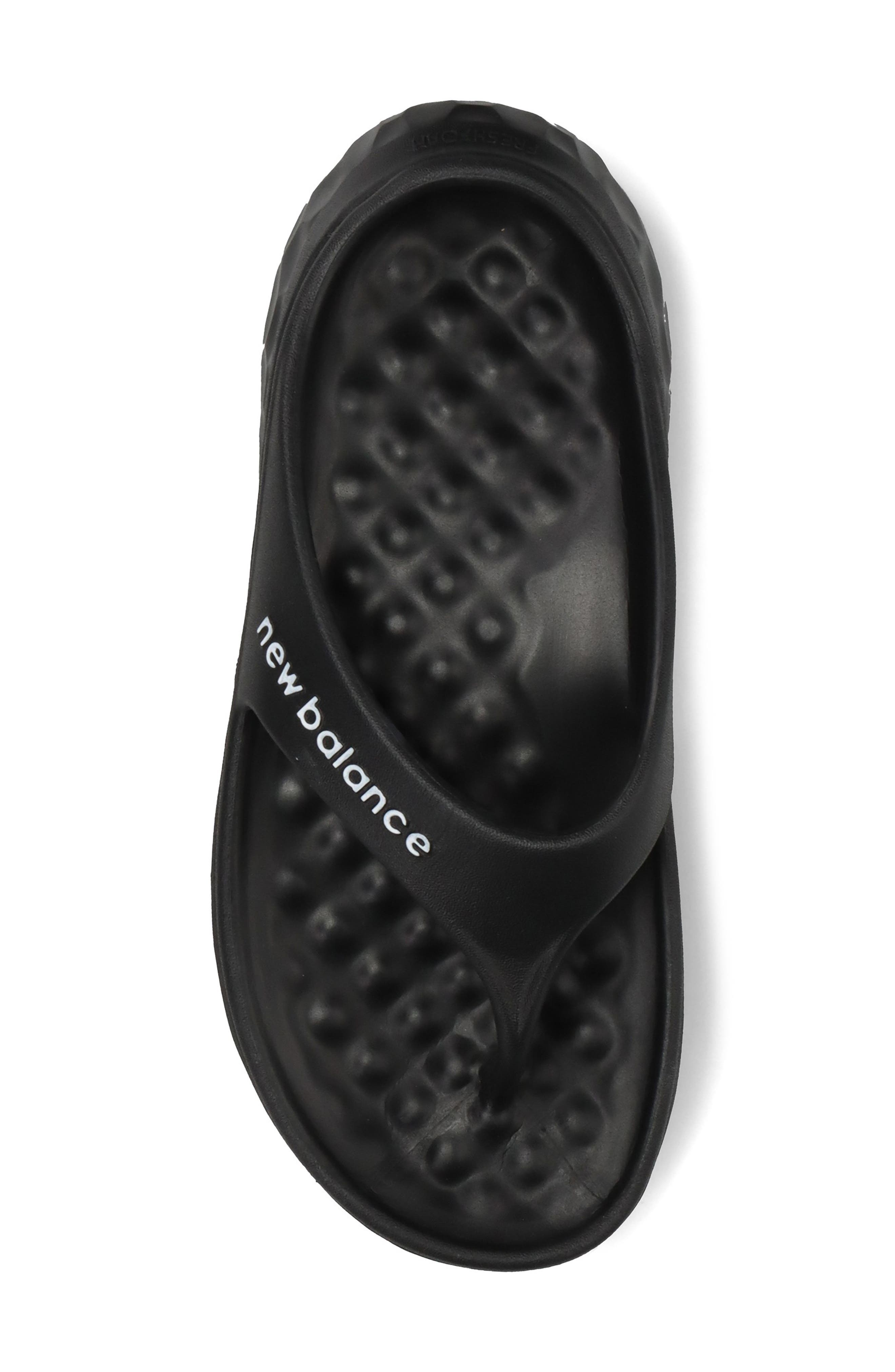 New Balance Flip Flop Sandal, Alternate, color, Black/ White