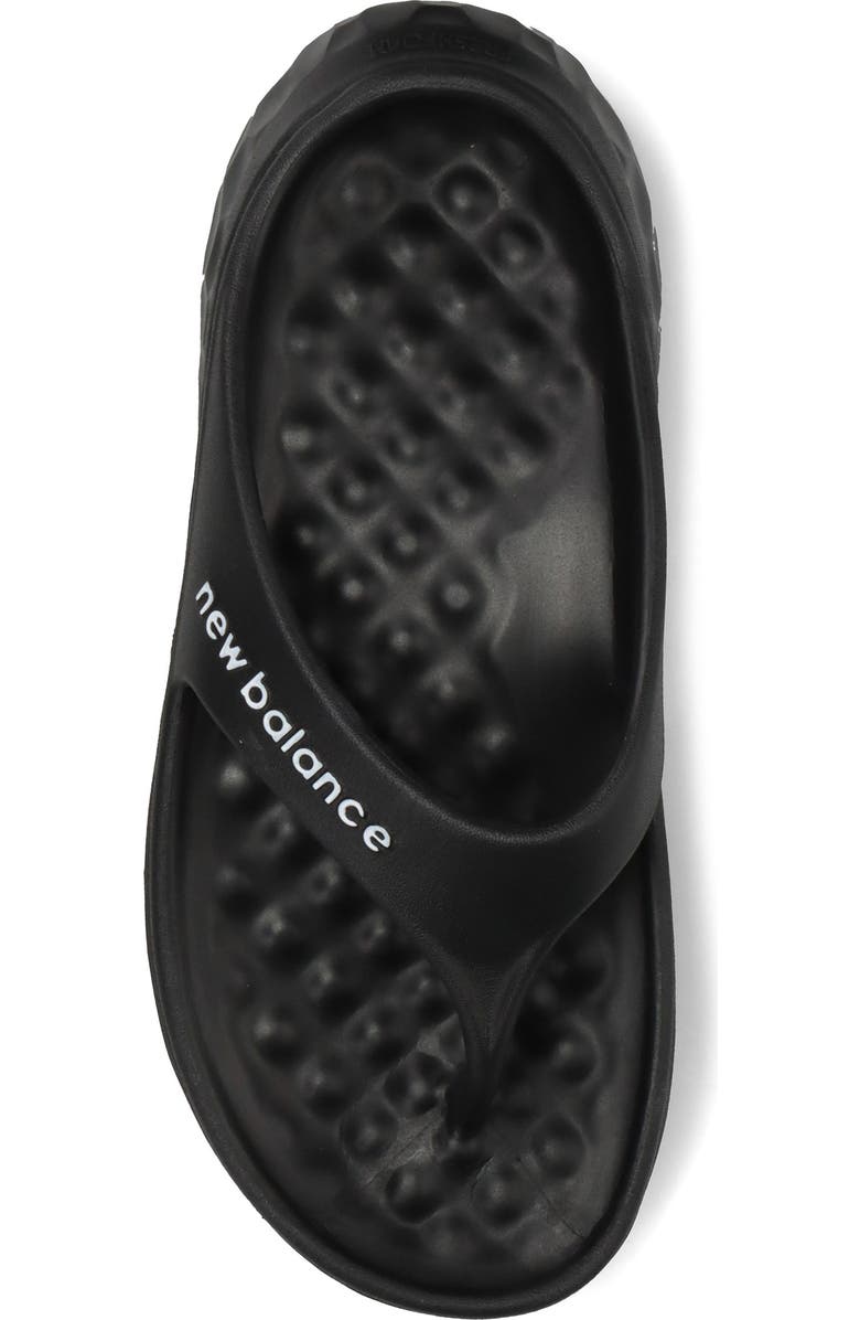 New Balance Flip Flop Sandal, Alternate, color, Black/ White