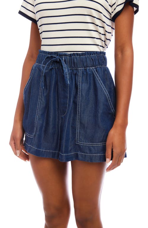 Fifteen Twenty Carreen Drawstring Shorts In Indigo