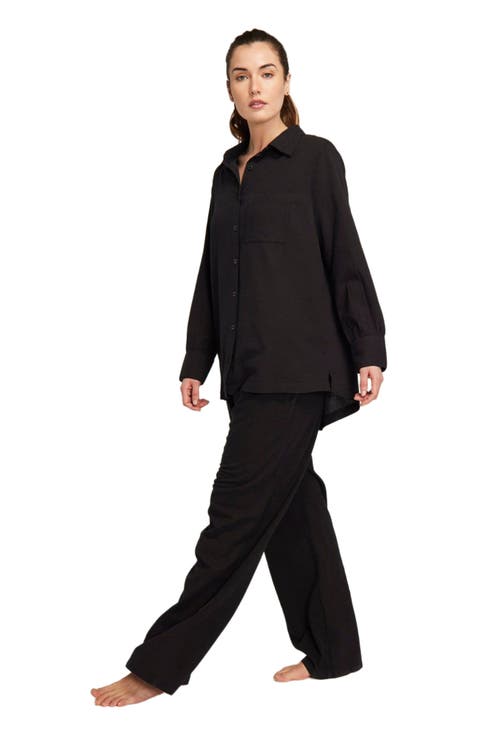 The Relaxed Button Up Midi Shirt