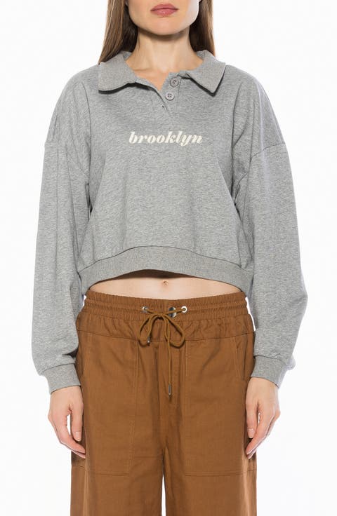 Kario Crop Polo Sweatshirt