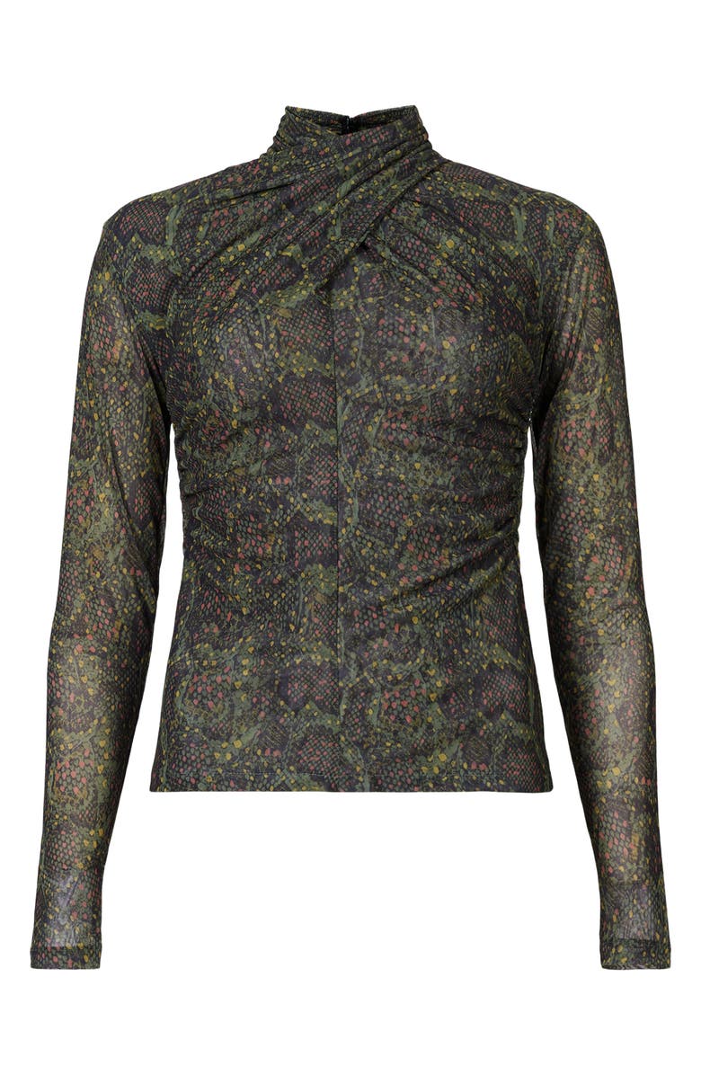 AllSaints Tia Tamora Long Sleeve Mesh Top, Alternate, color, 