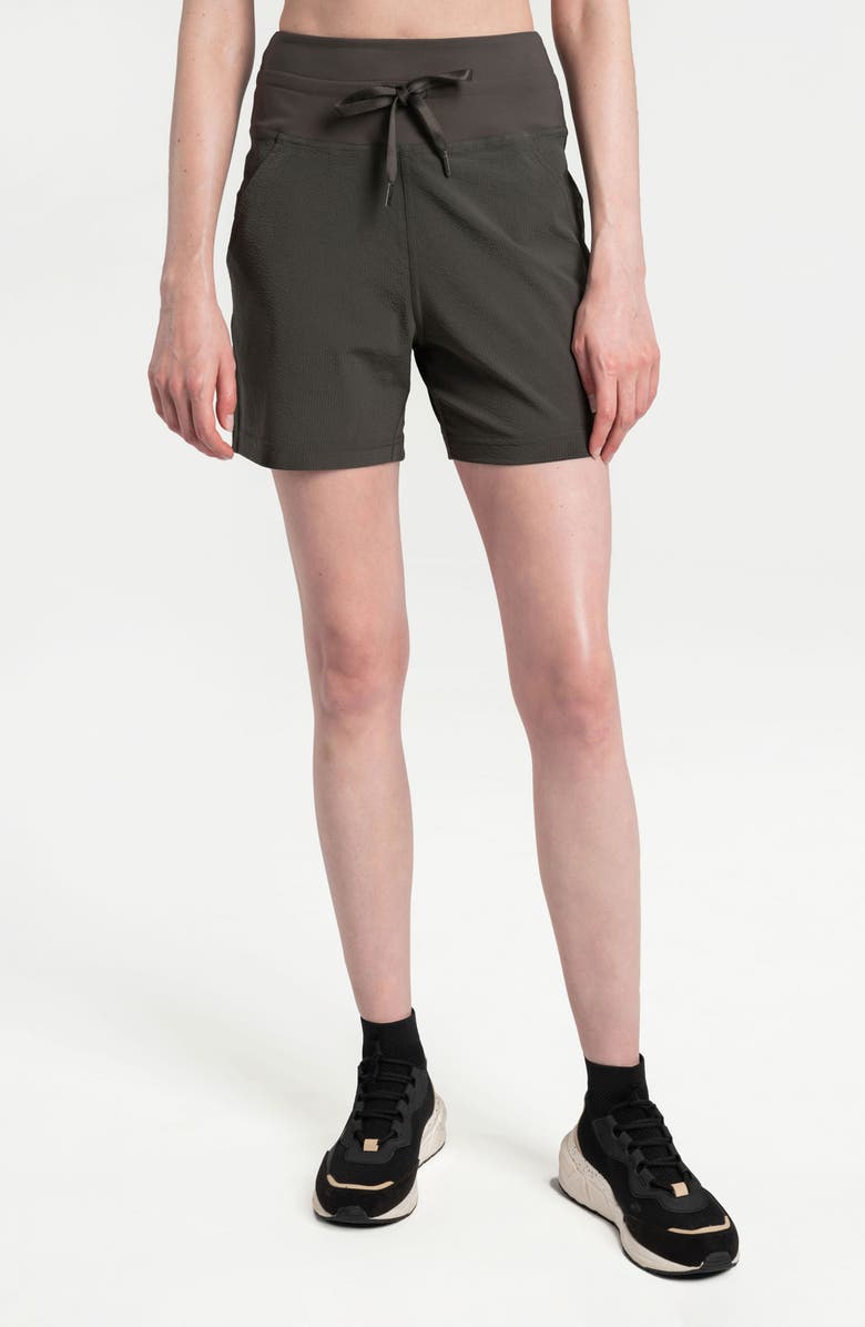 Lole Momentum Drawstring Shorts, Main, color, Olive