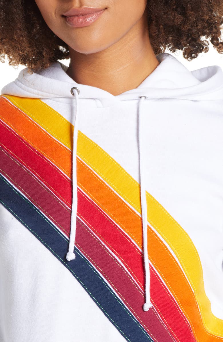 Aviator Nation Cross Stripe Hoodie, Alternate, color, 