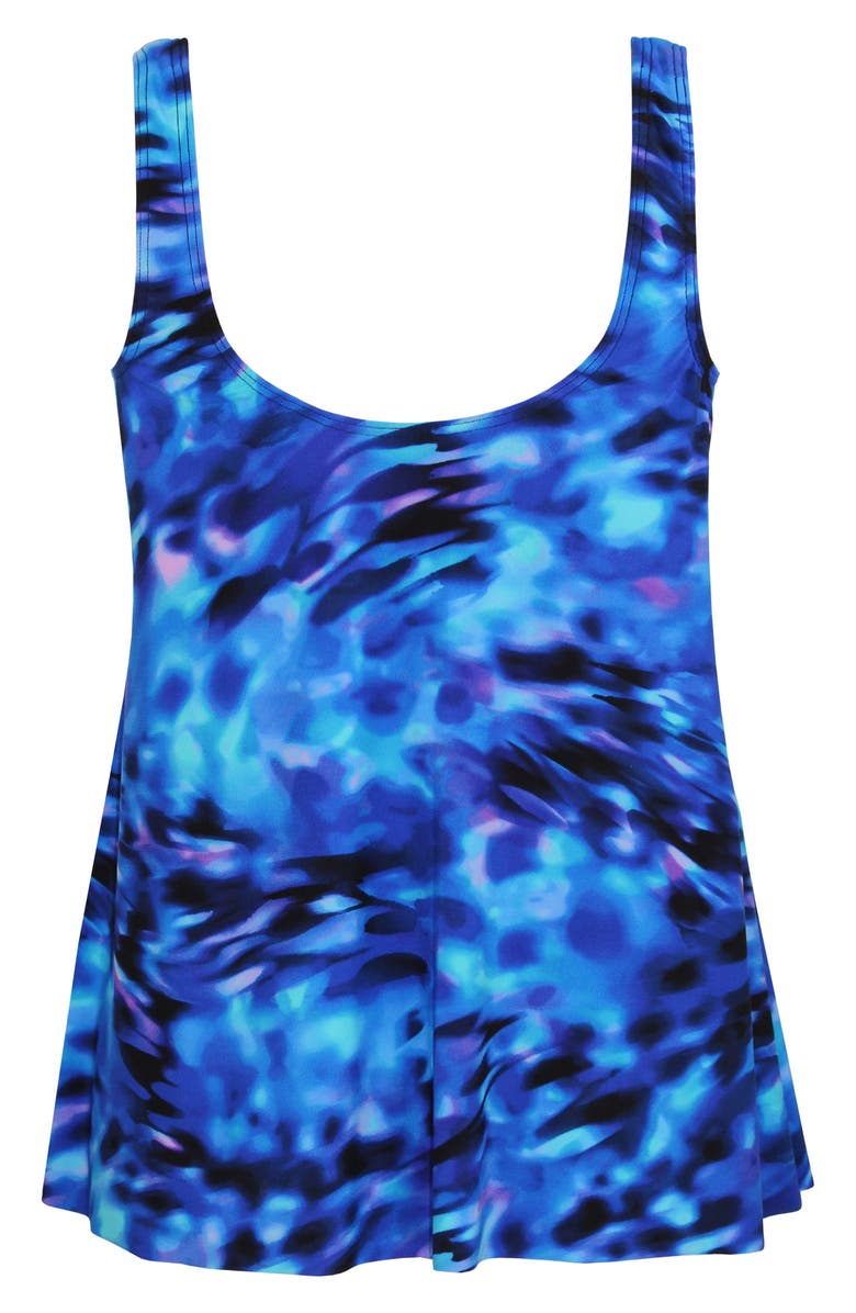 Miraclesuit<sup>®</sup> Cloud Leopard Ursula Underwire Tankini Top, Alternate, color, 