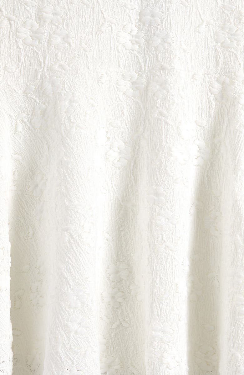 Good Luck Girl Kids' Asymmetrical Hem Lace Skirt, Alternate, color, White