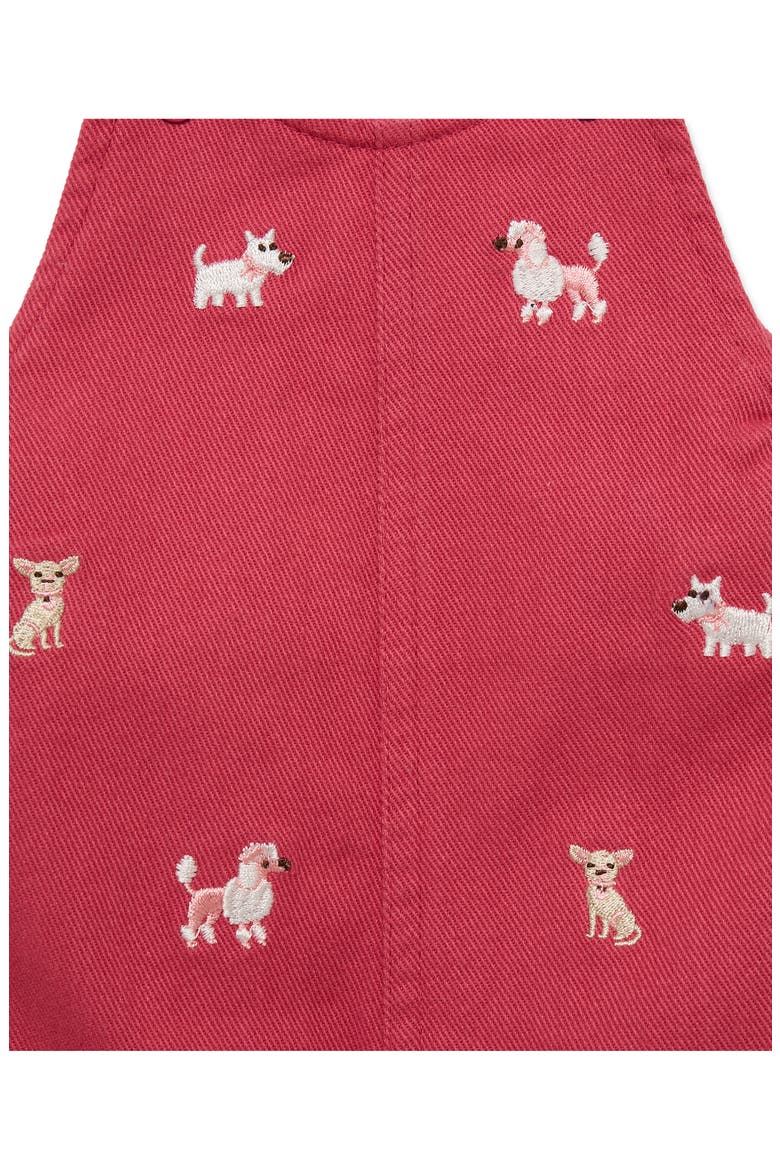Puppies Overalls & T-Shirt Set, Alternate, color, PINK