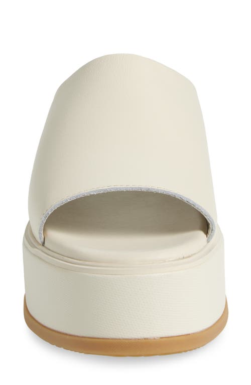 Sorel Dayspring Slide Platform Sandal In Chalk/gum 16