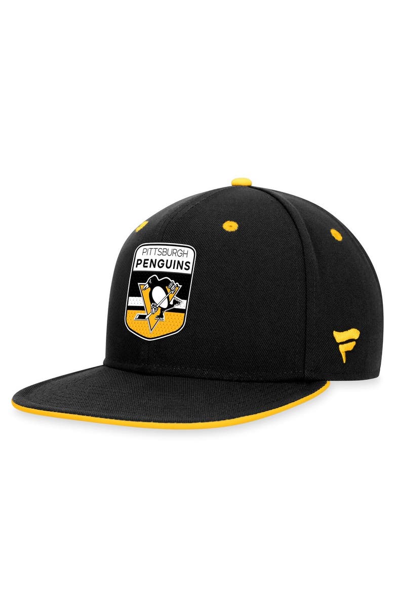 FANATICS Men's Fanatics Branded  Black Pittsburgh Penguins 2023 NHL Draft Snapback Hat, Main, color, 