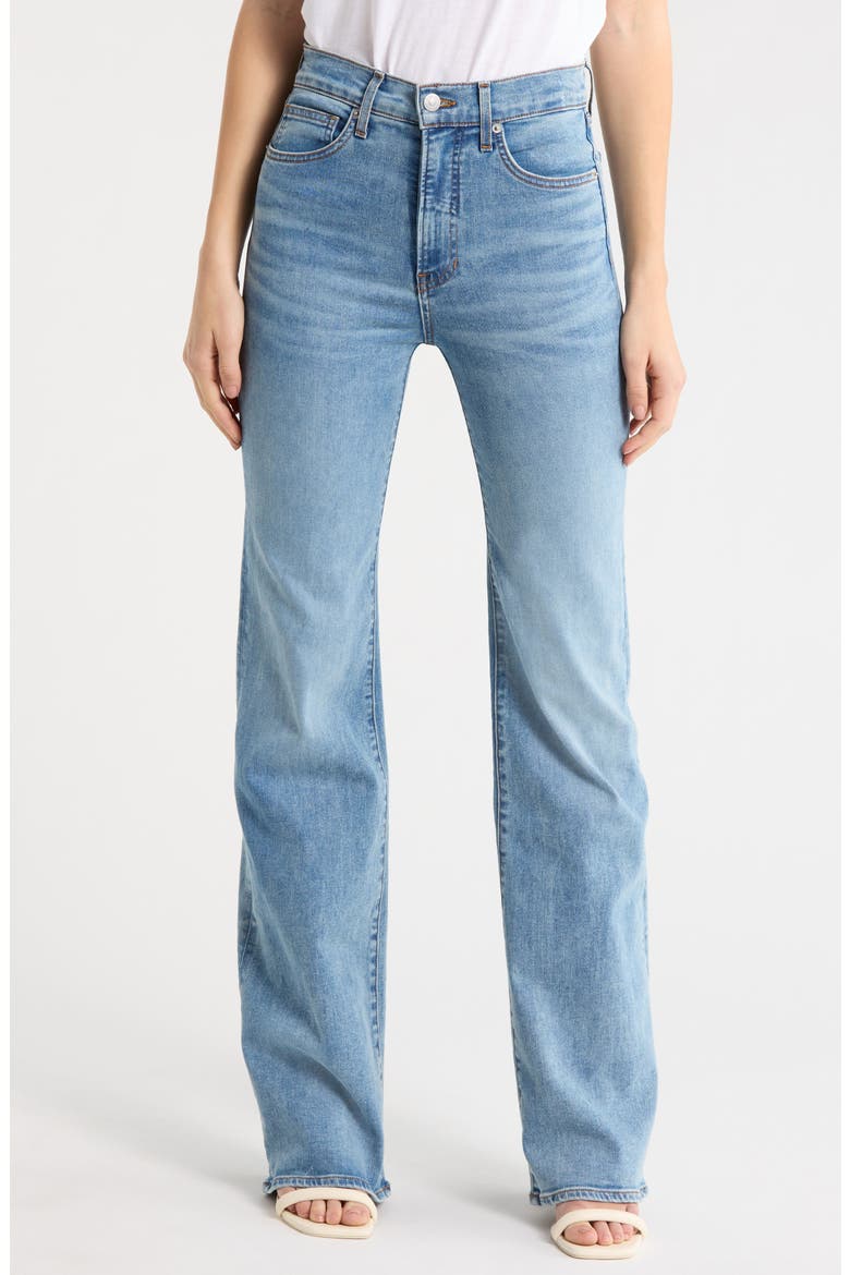 Crosbie High Waist Slim Wide Leg Jeans, Main, color, REBEL STONE