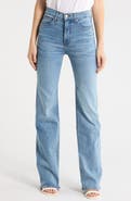 Veronica Beard Crosbie High Waist Slim Wide Leg Jeans