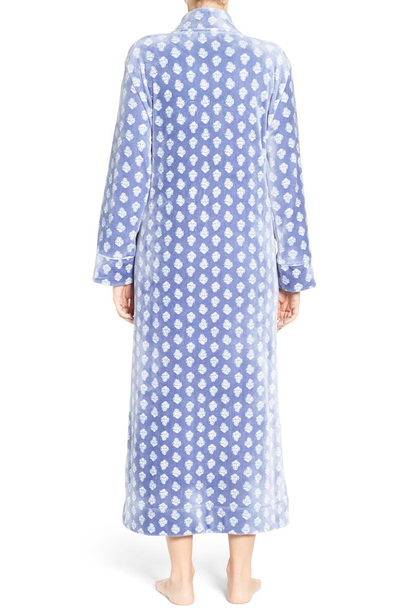 Carole Hochman Front Zip Velour Robe, Alternate, color, 