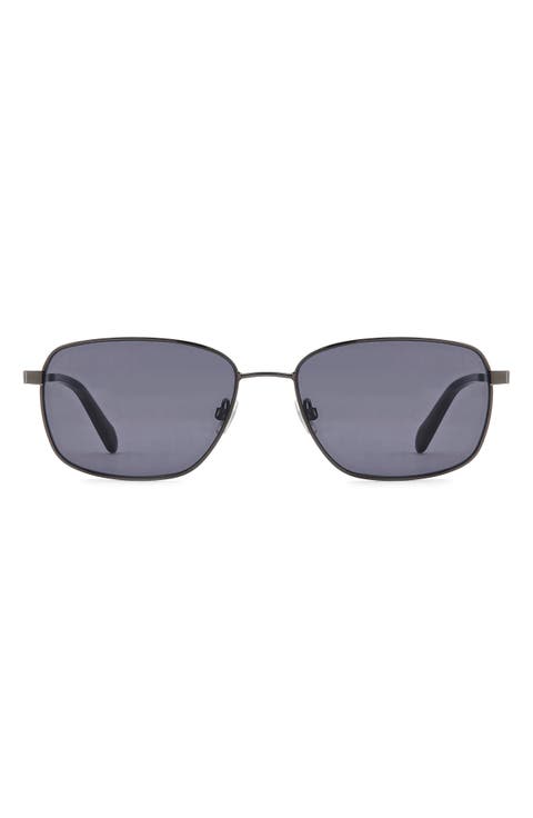 58mm Rectangular Sunglasses