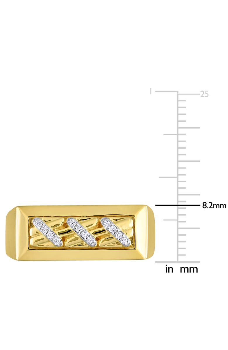 Julianna B. Diamond Triple Crossover Design Ring 14k Gold, Alternate, color, Yellow Gold