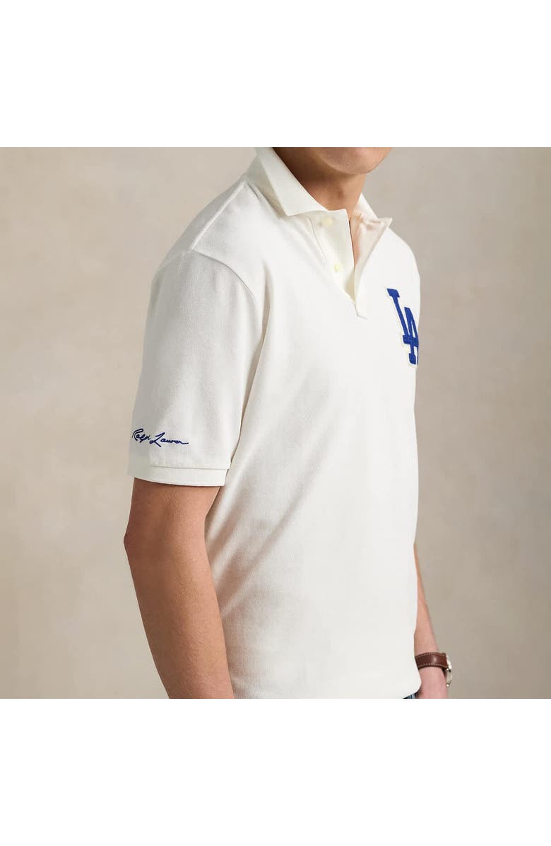 Polo Ralph Lauren White Dodgers  Polo Shirt, Alternate, color, 