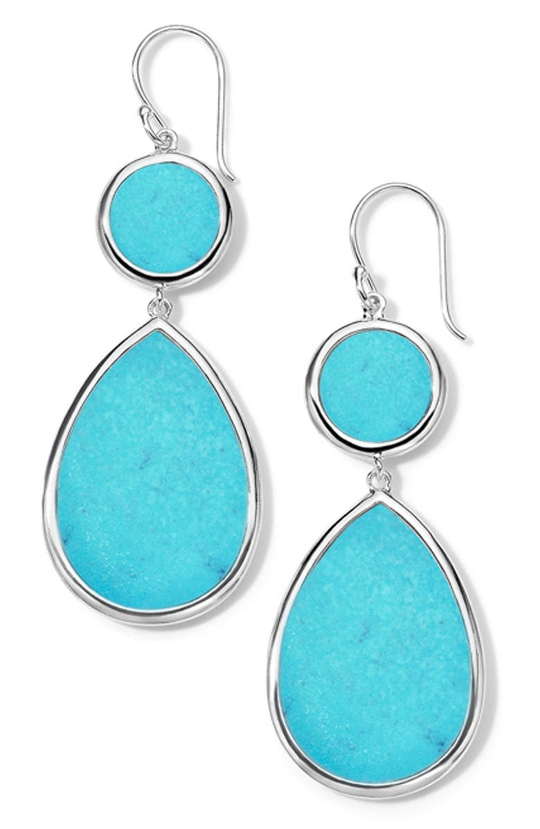 Ippolita Polished Rock Candy Drop Earrings, Main, color, Silver