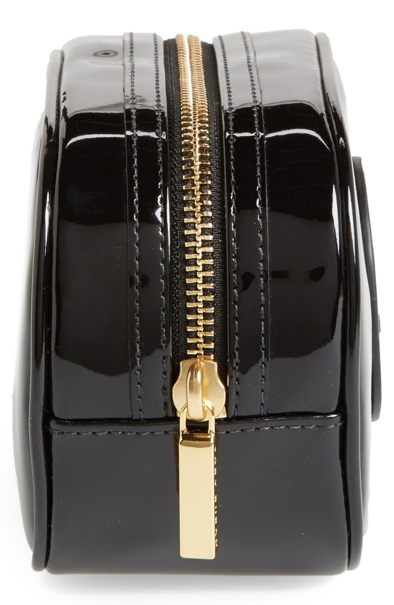 Tory Burch 'Small' Patent Cosmetics Case, Alternate, color,