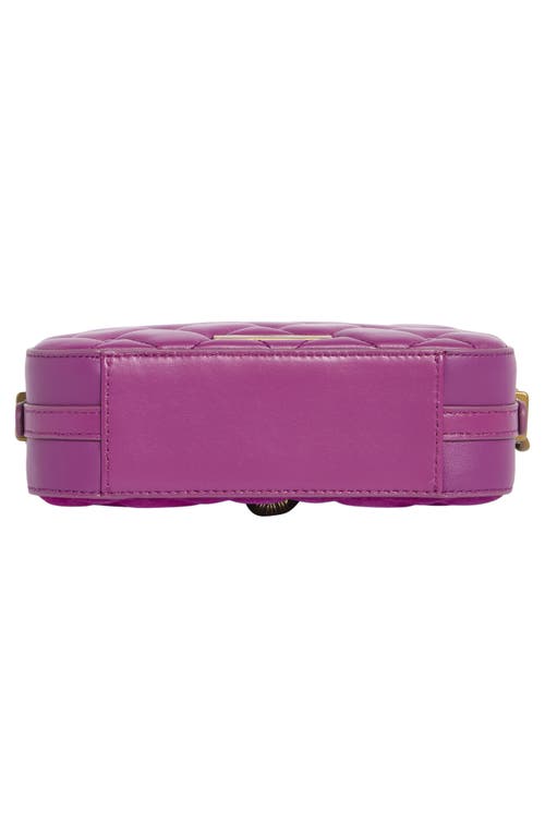 Kurt Geiger London Small Kensington Quilted Leather Camera Bag In Pink