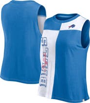 FANATICS Women's Fanatics Branded Royal/White Buffalo Bills Script Color Block Tank Top