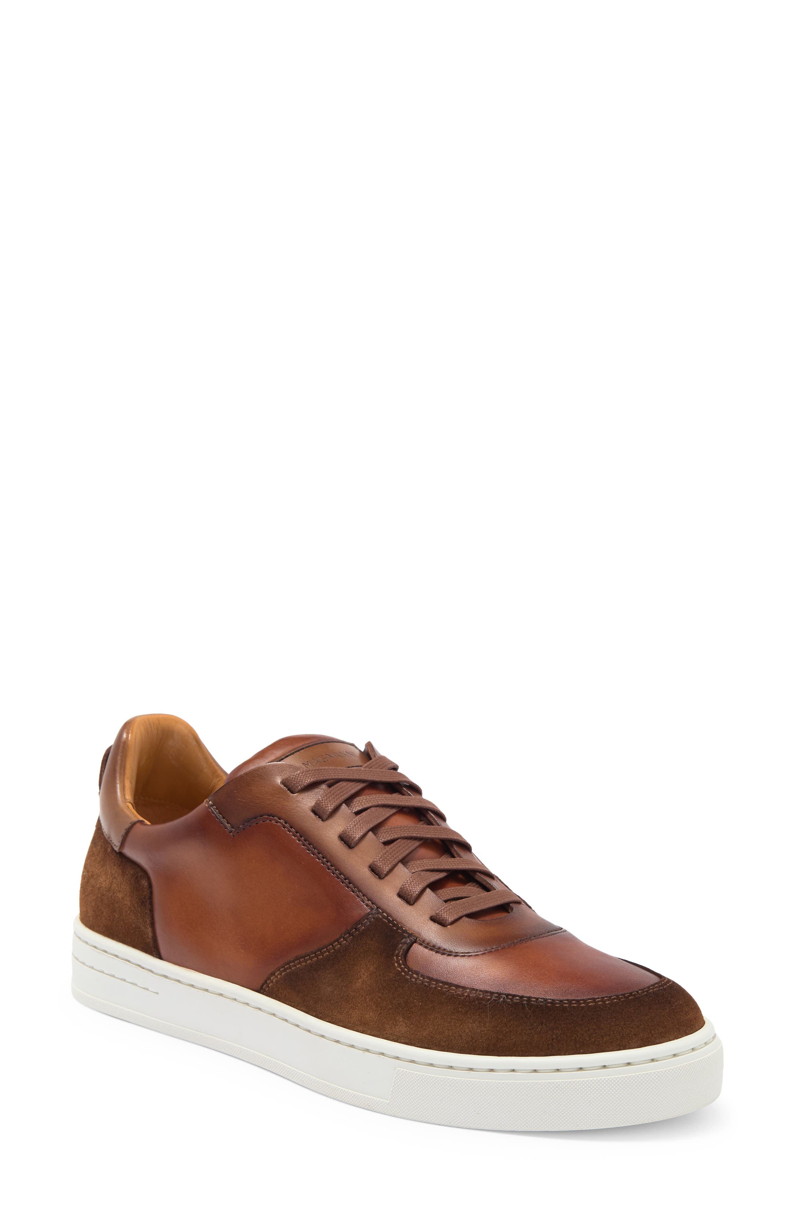 Severo Low Top Sneaker, Main, color, COGNAC