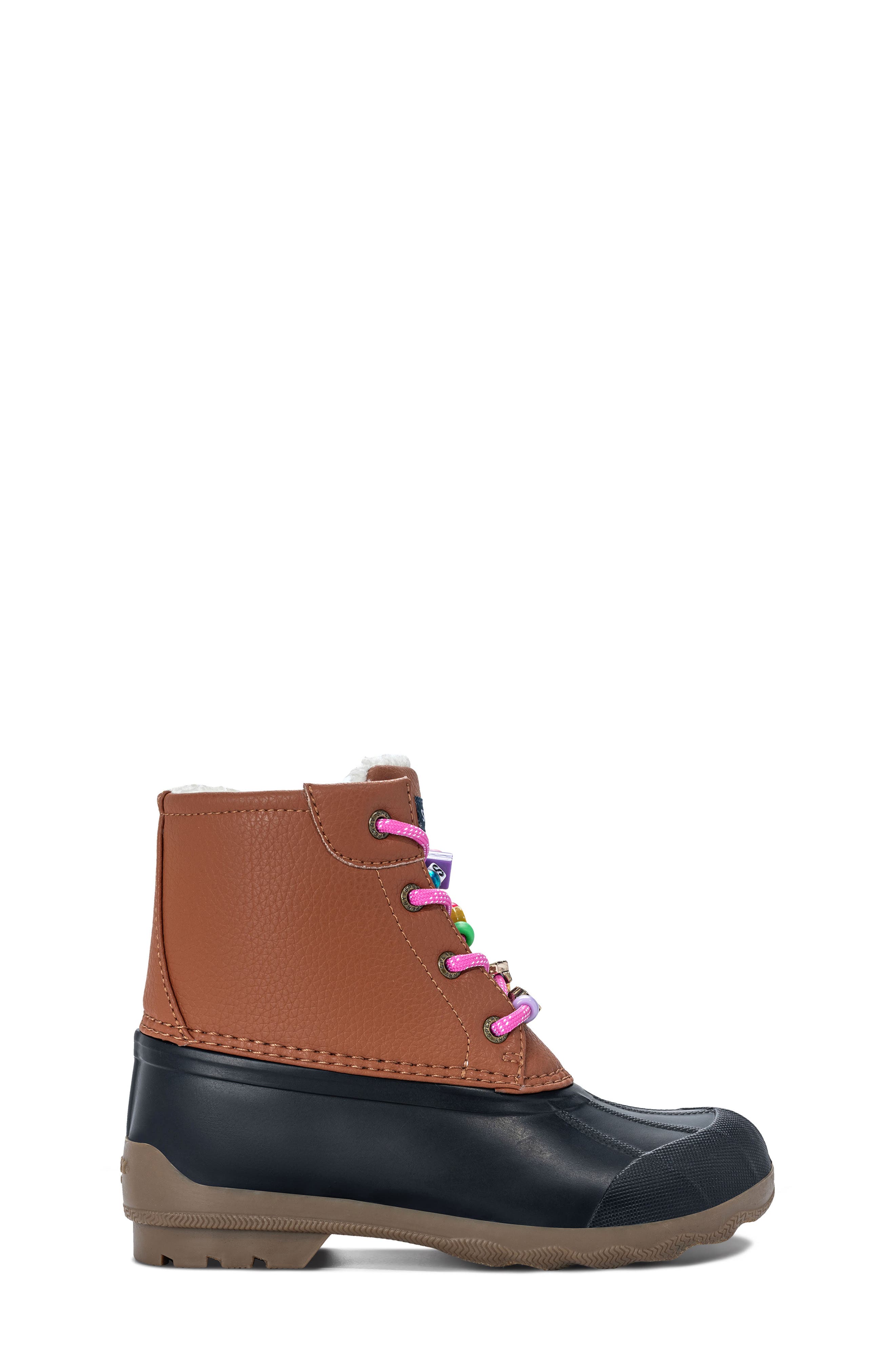 Kids' Port Duck Boot, Alternate, color, BLACK/ BROWN