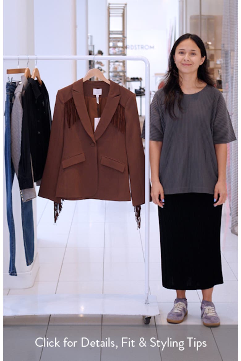 Western Fringe Trim Blazer video