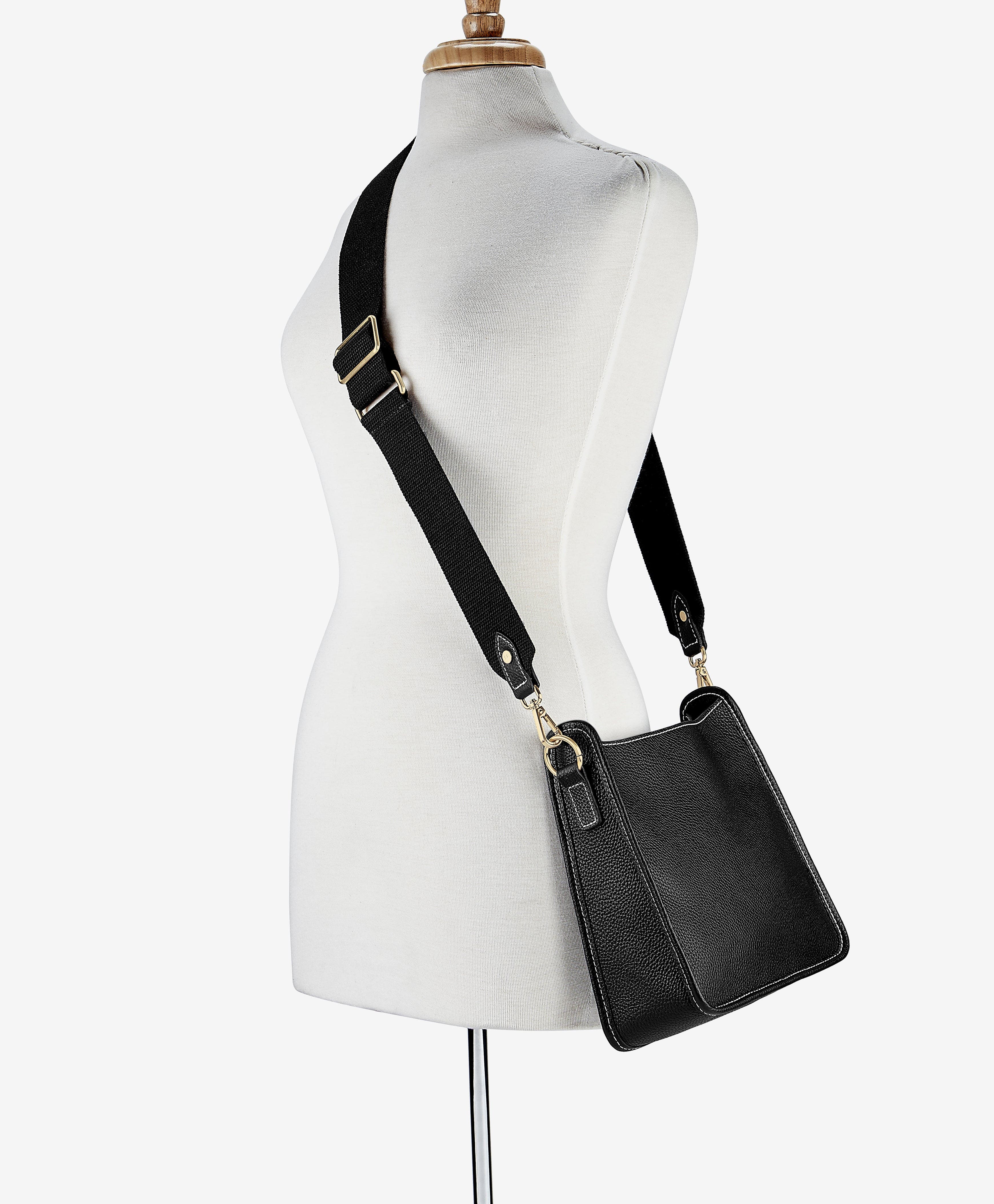 GiGi New York ELLE CROSSBODY, Alternate, color, Black