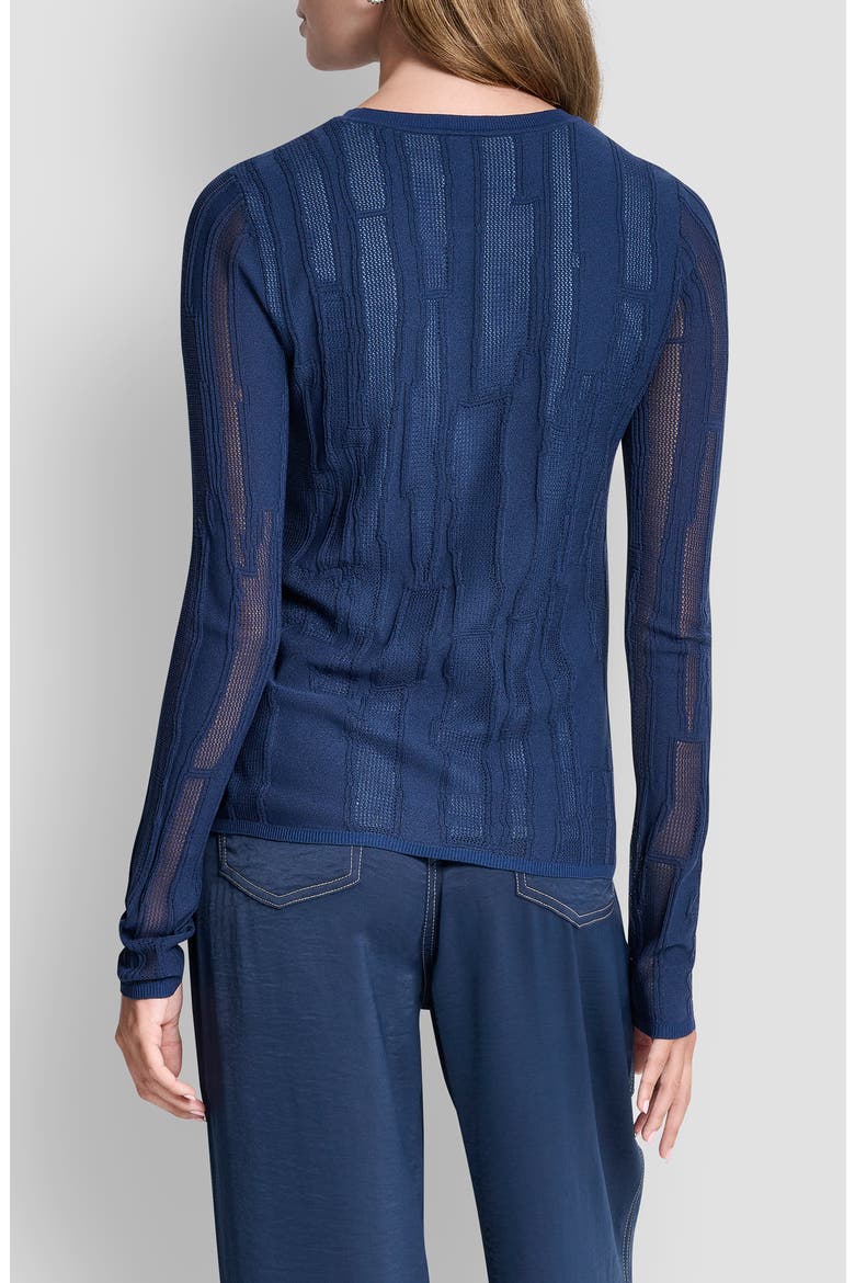 Mix Stitch Top, Alternate, color, HUDSON BLUE/LIBERTY SKY