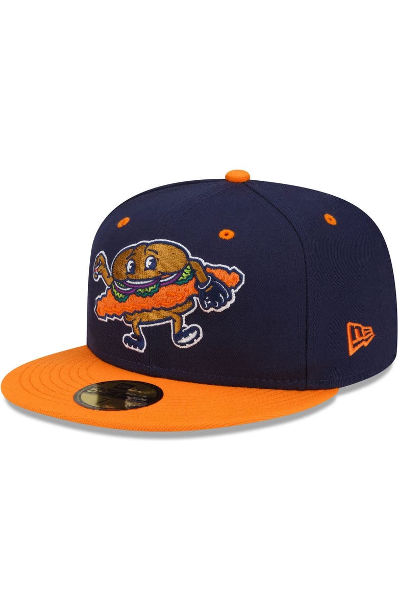 New Era Men's New Era Navy/Orange Peoria Chiefs Theme Night 59FIFTY Fitted Hat, Main, color, Navy