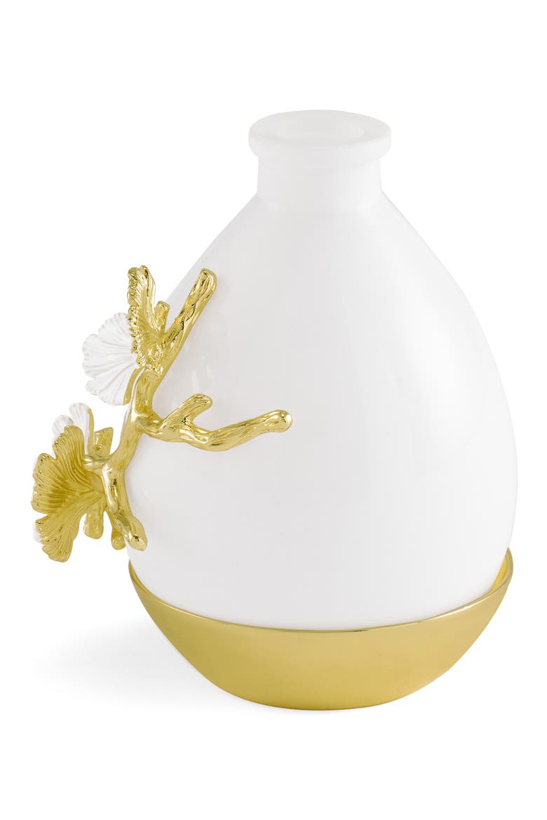 Butterfly Ginkgo Gold Diffuser, Alternate, color, WHITE MULTI