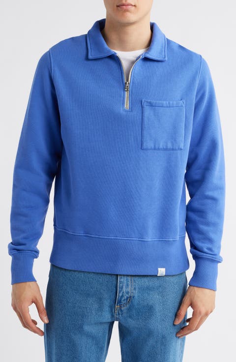 Quarter Zip Organic Cotton Sweatshirt