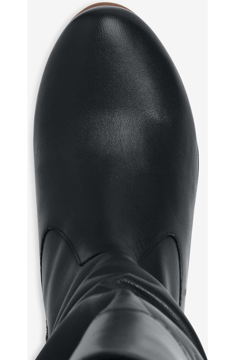 Comfortview The Monica Wide Calf Leather Boot, Alternate, color, Black