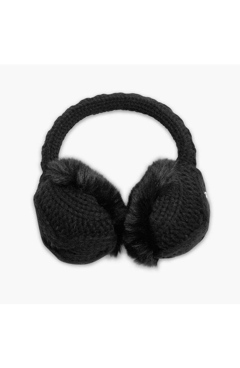 Turtle Fur Ear Muffin Earmuffs, Main, color, Black