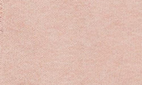 Quincy Mae Heathered Organic Cotton Knit Cardigan Sweater In Pink