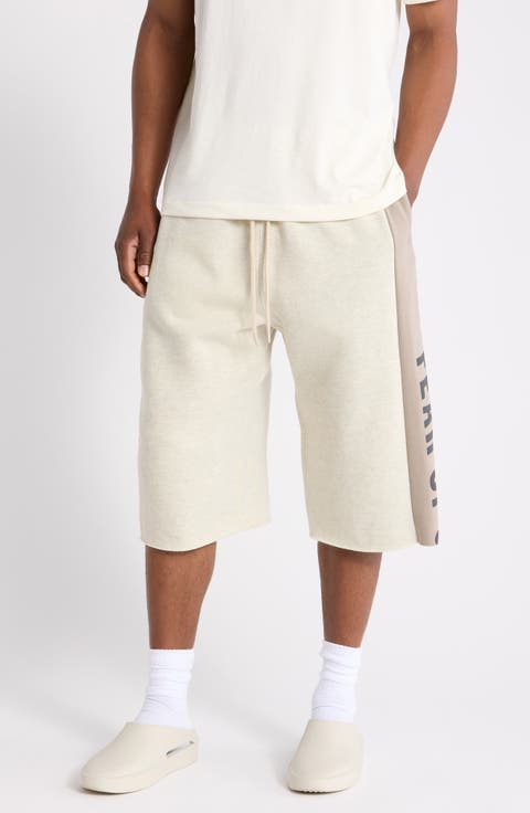 Panelled Raw Cut Off Sweatpants