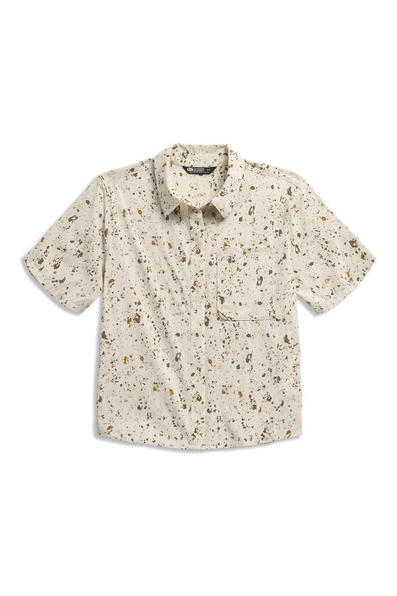 Astroman Short Sleeve Sun Shirt, Alternate, color, GRAVEL CREEKSIDE PRINT