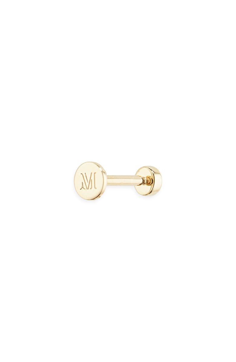 Monica Vinader Siren Mini Crystal Single Labret Stud, Alternate, color, Gold