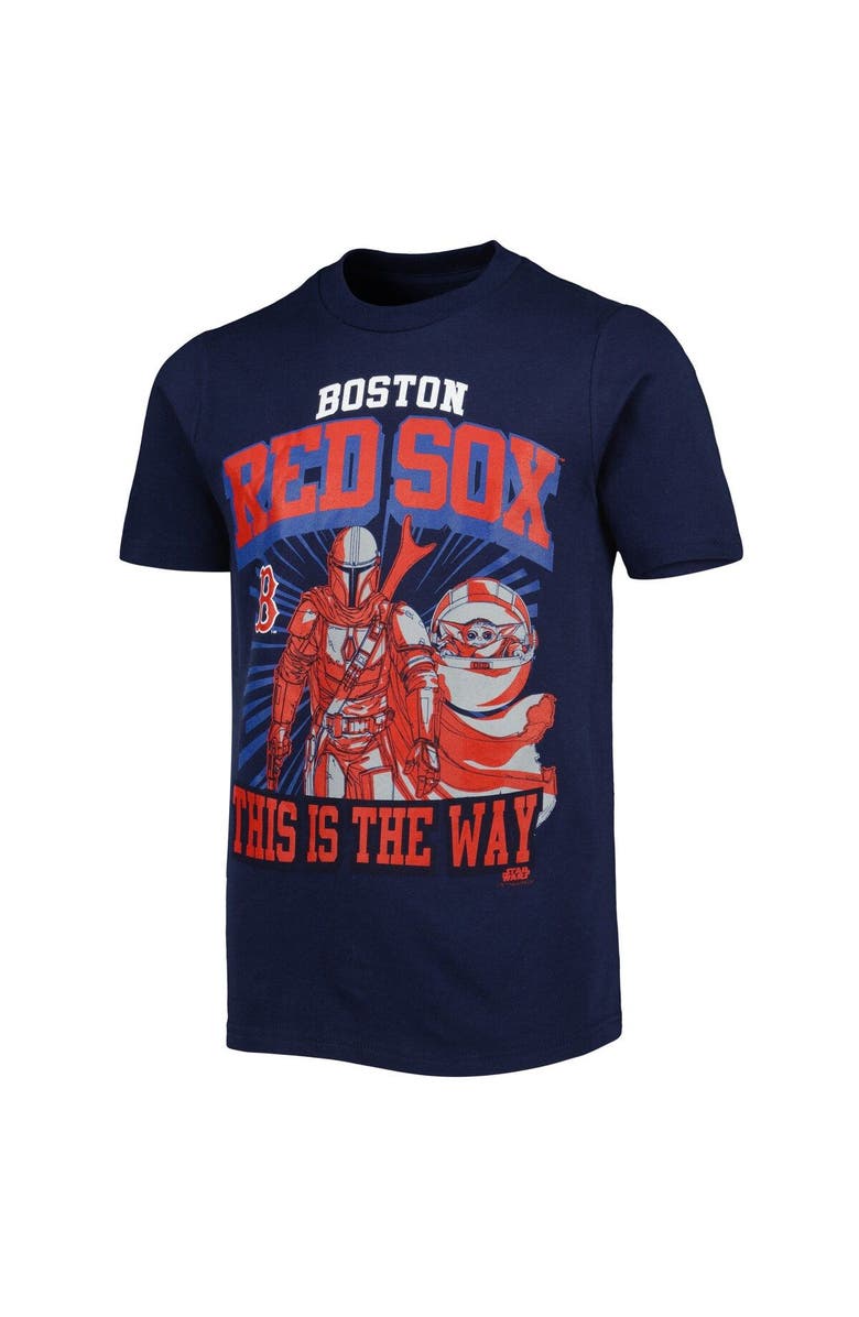 Outerstuff Youth Navy Boston Red Sox Star Wars This is the Way T-Shirt, Alternate, color, 