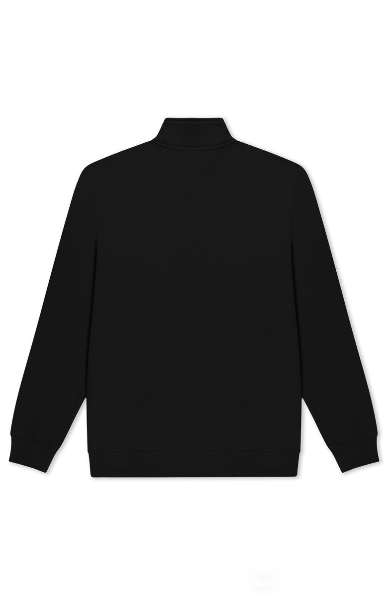 Dalix Womens Heartly Ghost Quarter Zip Pullover, Alternate, color, Black